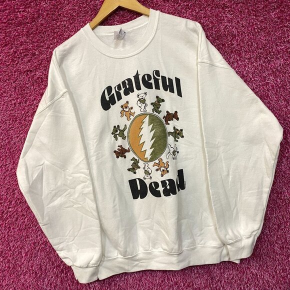 Grateful Dead Dancing Bears Psychadelic Rock Crewneck Size Large - Picture 3 of 4